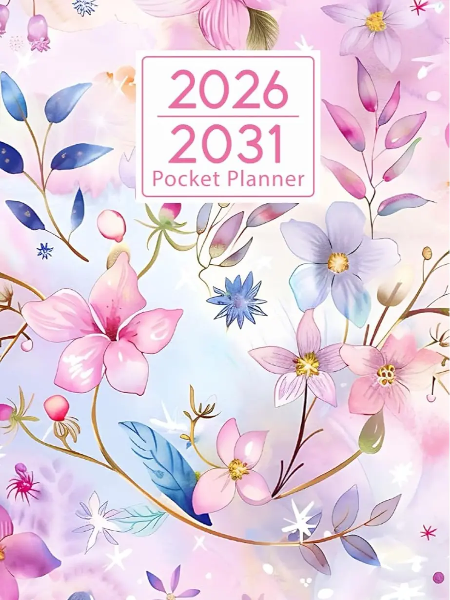 2026-2031 Pocket Planner 6 year Pocket Calendar January 2026 to December 2031