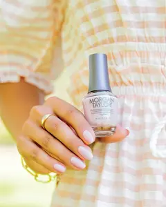 Morgan Taylor I Feel Flower-ful - Light Nude Creme, Professional Lacquer, Vibrant, Chip-Resistant, Fast-Drying, Long-Lasting, High-Shine, Perfect for Manicures & Pedicure, 15mL.