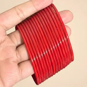 Plain Glass Bangles 12 Piece Set - Traditional Colorful Bangles for Women- Premium Quality indian bangle