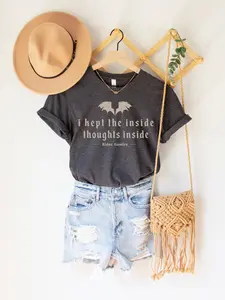 I Kept the Inside Thoughts Inside T-Shirt – Book Lover Graphic Tee Inspired by Ridoc Gamlyn, Quest Squad Sweater, Fourth Wing Shirt