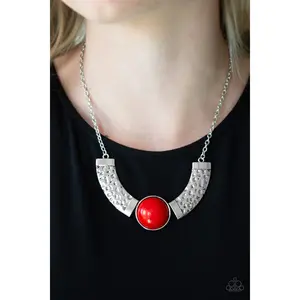 Egyptian Spell - Red Necklace - Paparazzi