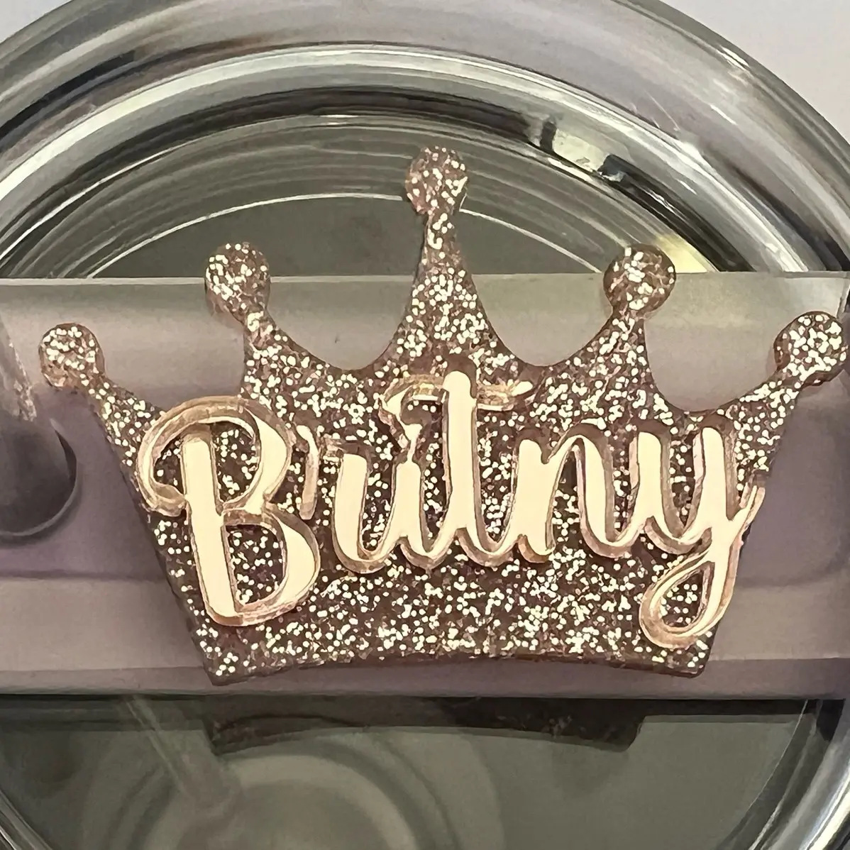 Crown nameplate for 30 or 40 oz tumbler