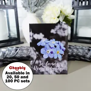 Choobly Forget Me Not Funeral Seed Packet Favors for Funerals, Funeral Decorations, Celebration of Life Decorations, Forget Me Not Seeds Packets, Celebration of Life Ideas, Memorial Cards