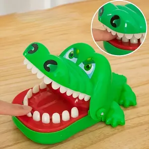 Fei Rui Youngsters' Chew Finger Crocodile Magic Toy - Green Finger-Slicing Dinosaur with Big Teeth, Interactive Parent-Youngsters Gift for Boys & Girls, Dinosaur Party Favors, Playful Design, Durable Plastic