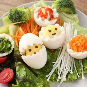 1set Fancy egg cutter fancy egg slicer kitchen creativity everything Two lace egg segmentation egg yolk chicken salad making chef's tool