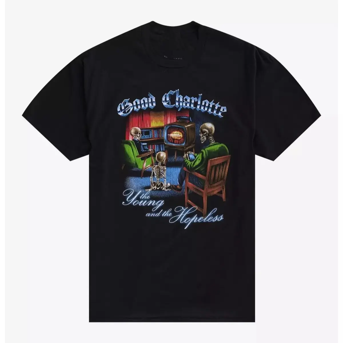 Good Charlotte Young And The Hopeless T-Shirt, 90s Graphic Tee, Band Music Tee, Crewneck Tees Streetwear
