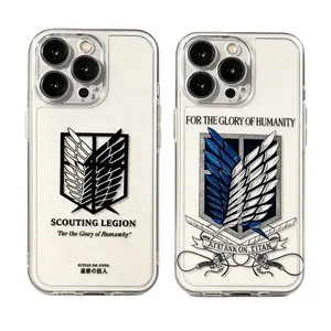 Hot Anime Attack on Titan Phone Case  for iPhone 17, 16, 15, 14, 13, 12, 11 Pro Air Plus ProMax and Samsung S26-S20 Ultra FE Plus shock-absorbing phone cases, fashionable gift.