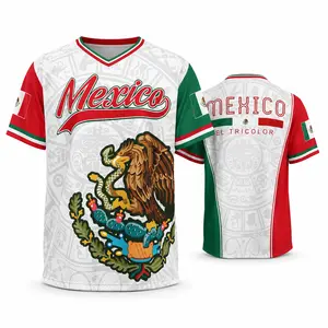 2026 Mexico 3D Soccer Jersey, Eagle Crest Aztec Pattern, Tricolor Fan Shirt, Gift for Soccer Lover and Player, Game Day Outfit