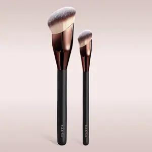 MAANGE Professional Facial Brush Set, 2 Counts Foundation Brush & Concealer Brush, Makeup Tools with Soft Fiber for Easy Carrying, Suitable for Travel