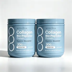 NeoCell Collagen 2 Pack Bio-Peptides Powder 20oz - Grassfed Protein Supplement - Advanced with 18 Essential Amino Acids