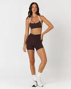Form Gather Waist Shorts 5" | Espresso