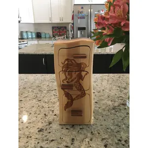 Solid Wood Box W/Drawers - Mermaid with Long Hair, Jewelry Box, Handcrafted, Custom Box, Personalized Box, Handmade, Engraved, Stash Box