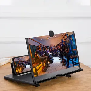 2026 New 3D HD Phone Magnifier Projector Screen, Adjustable Angle Design, 25.4 Cm, Ideal for Movies, Videos, Games, Multipurpose Phone Holder