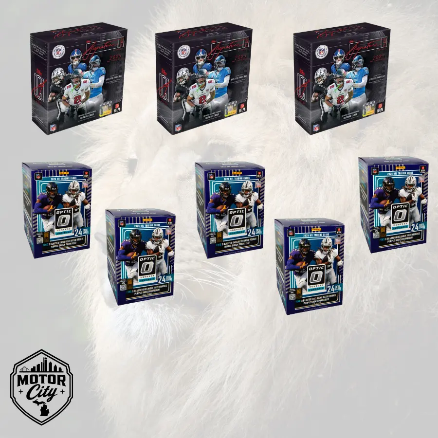 Motor City Break #26204- 8x Boxes (Signature & Optic) Collectible Trading Cards
