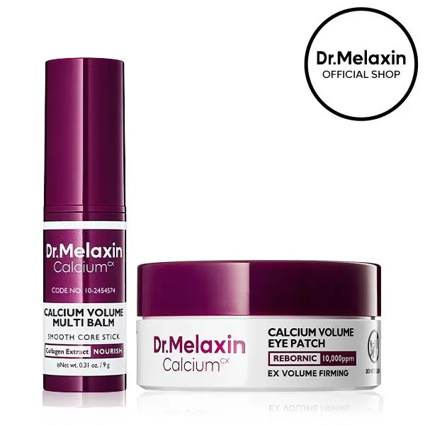 [Dr.Melaxin Official] Calcium Volume Multi Balm+Eye Patch 60ea Korean Skin Care Cosmetics with Collagen Extract Elasticity Skin Repair