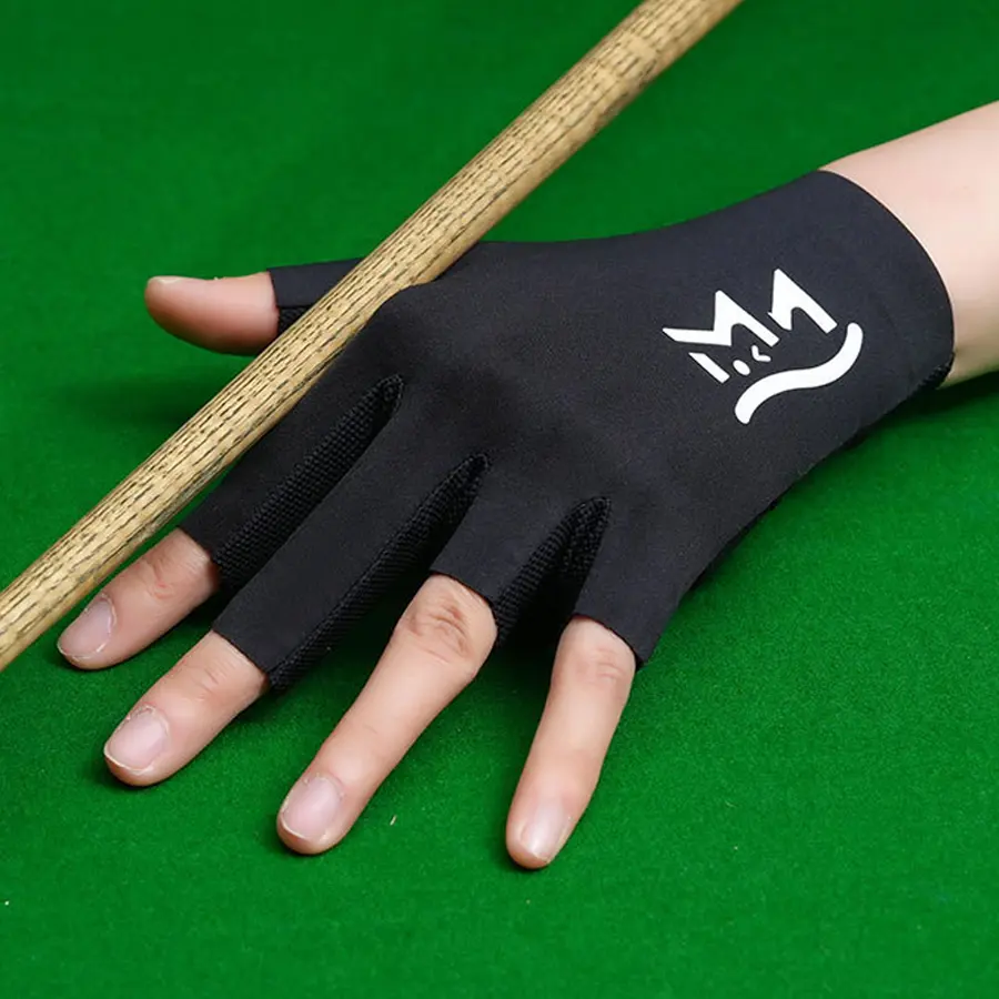1 pc Pool Glove -  3 Finger Billiards Gloves Left Hand Pool Cue Gloves Breathable Elastic Snooker Glove for Enhanced Grip and Precision in Billiards