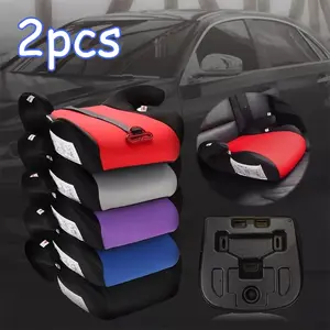 1/2pcs Non-Slip Portable Car Safety Booster Seat for Children, Heightened Cushion for Ages 3-12, Ideal for Travel and Airplane Use