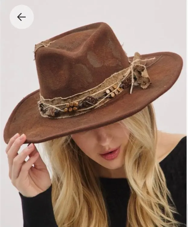 Vintage Versatile BROWN Shapeable Cowgirl & Fedora Hat Cowboy Hat