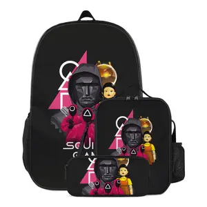 SQUID GAME: PLAYER 456’S OFFICIAL GEAR BUNDLE 2025 | Stormproof Backpack + Bomb-Proof Lunch Box | TikTok’s Sold-Out Alert!🔥 Lightweight Bookbag Stylish Daypacks