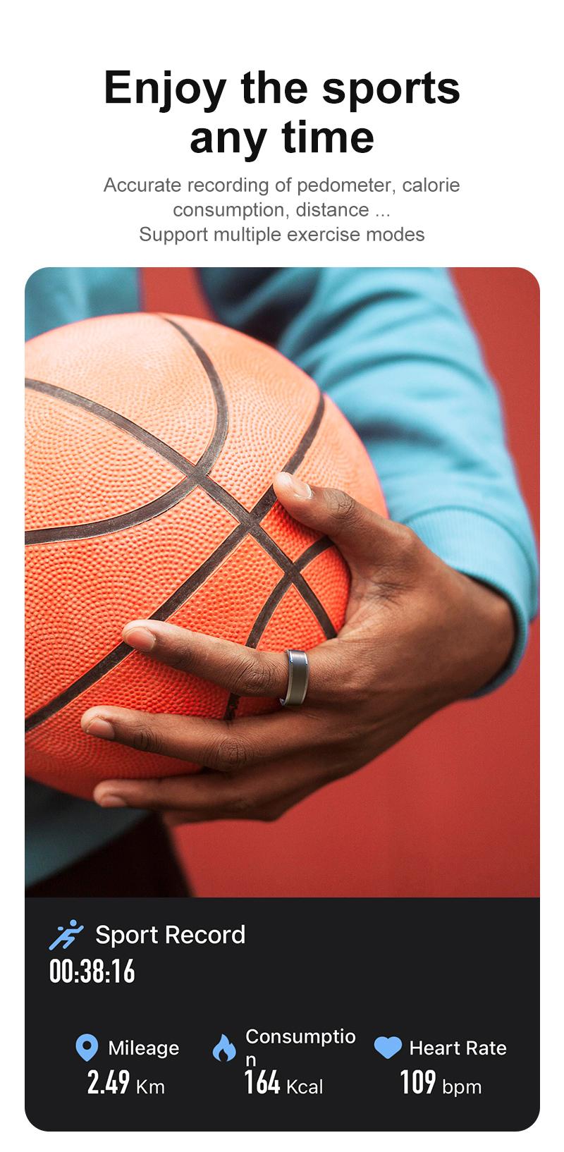 2026 New Smart Ring Health Tracker for Women and Men,5ATM Waterproof ,Fitness Monitor, Sleep Tracker ,No App Subscription