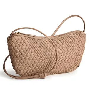 Vera Bradley Springbrook Sling Woven Faux Leather Crossbody