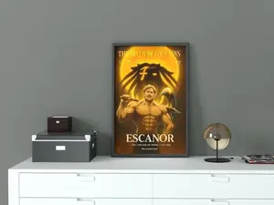 [Sale Off Up To 50%] [Unframe] Escanor Poster Print, The Seven Deadly Sins, The Sun God, Manhwa Wall Art Minimalist Decor