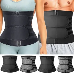 CATTIBOR Men Zipper Adjustable Sweat Waist Trainer Cincher,Men Sport Gridle Causal Tummy Control Waist Cincher,Men Sauna Neoprene Workout Corset ,Men & Women GYM Fitness Shapewear Sport Belt,Men Summer Wear for Daily Life