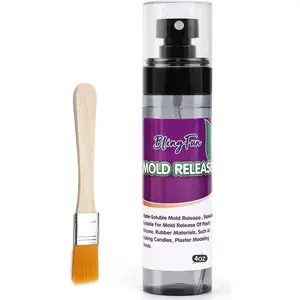 4Oz Mold Release Spray for Candle Making and Epoxy Resin, Fast-Drying Silicone Oil Releaser, Non-Stick Professional Mold Release Agent, Promotes Mold Longevity, Withstands High Temperature