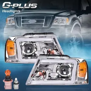 Fit For 2004-2008 Ford F-150 Mark LT LED DRL Projector Headlights Headlamps 2pcs Fit For 2004-2008 Ford F-150 Mark LT LED DRL Projector Headlights Headlamps 2pcs