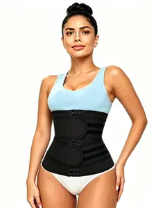 Women's Plus Size Waist Trainer Compression Bra, Sweat Control Belly Slimming Belt, Shaping Girdle for Hourglass Figure