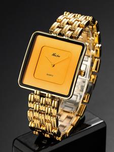 men's vintage square dial quartz watch, fashion watch for party, daily clothing decor, trendy all-match & exquisite watch for birthday gift with box