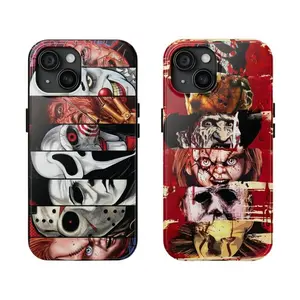 Halloween Horror Movie Scary Design  Phone Case Protection, Shockproof For IPhone 17-12, Pro Max, Pro Plus, and Samsung S25 24 23 Safety Case