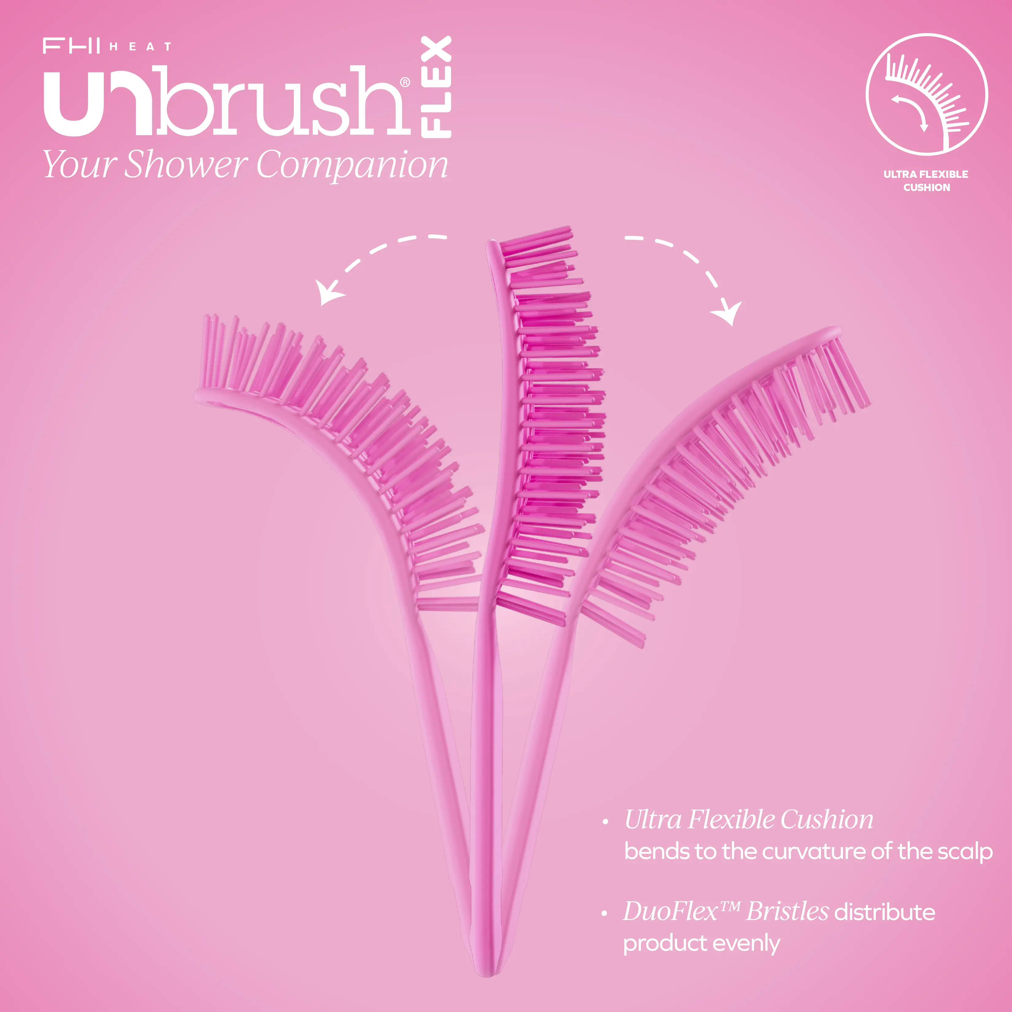 UNbrush Flex Hair Brush Flexible Shower Brush UNbrush Flex Hair Brush Flexible Shower Brush