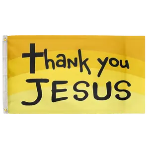 Thank You Jesus 3'X5' Flag 100D Polyester (90cm x 150cm) Christian Flag (C22) RolFlags
