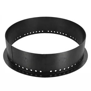 Smokeless Fire Pit Ring, Interlocking Steel Panels with Air Vents, Enhanced Ventilation System Versatile Above for Backyard, Patio, Garden,Holiday Party