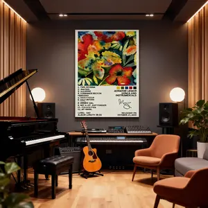 Adrianne Lenker Songs Aesthetic Wall Art, Wonderful Canvas Poster for Girlfriend/Boyfriend, Premium Quality, Beautiful Gift Idea for Home Bohemian Floral Print Decoration Artwork