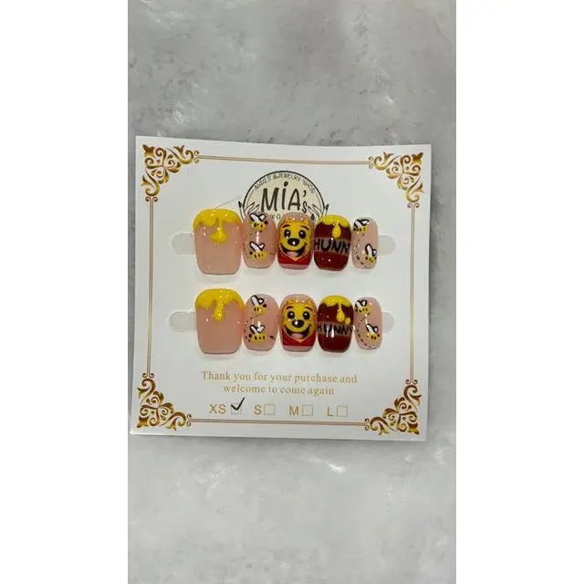 Sunny Smile Short Square Press-On Nails | MIA’s World