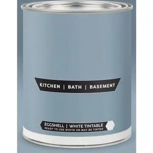 Mold & Mildew Proof Interior Paint - Eggshell White Finish - Quart Size Water-Based Paint - Long-Lasting Washable Coating - Premium Matte Sheen for Walls & Ceilings hes  vy  duty carpet  tape pandikit