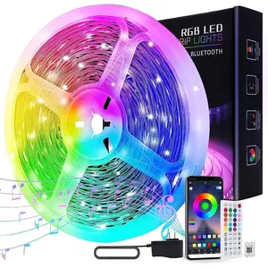 65.6ft Led Lights for Bedroom  Music Sync LED Strip Lights Bluetooth RGB Color Changing  light