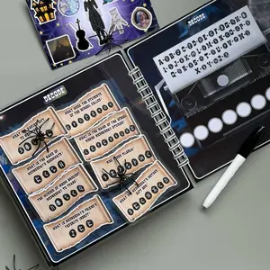 Halloween activity book, Wednesday busy book, educational paper dress up dolls, toddler paper doll house, lulu printable paper dolls