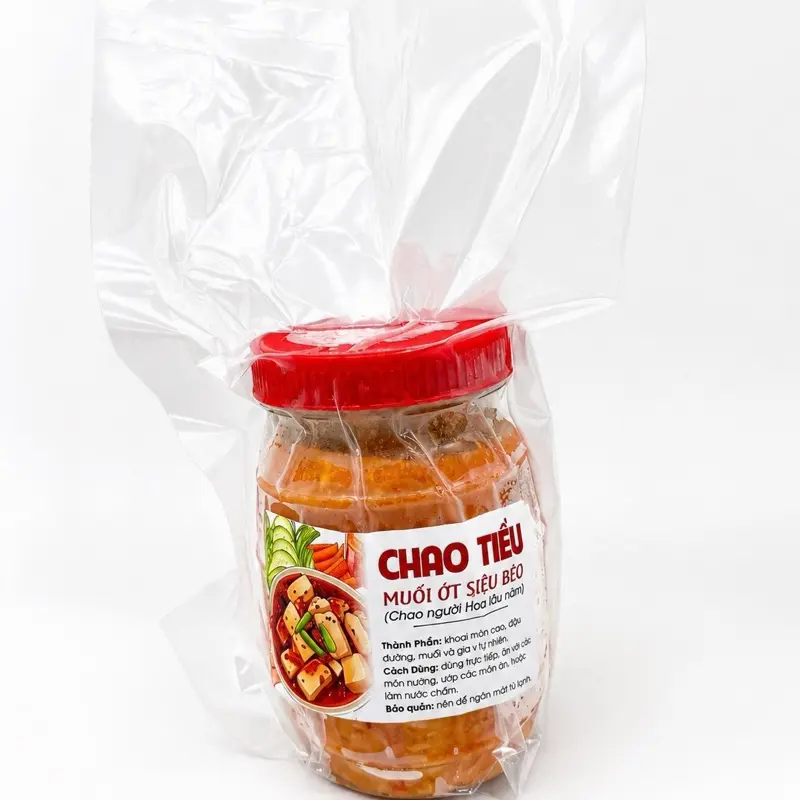 Fermented Chili & Pepper Tofu, 400g - Spicy Salted Fermented Tofu 400g - Chao Tiều Muối Ớt 400g