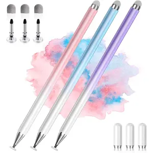 Stylus Pens for  Screens, 2 in 1  Universal Stylus Pen for iPad Compatible with , , iPad, Android,  Tablets, Phones, 3 Pack-Blue, ,