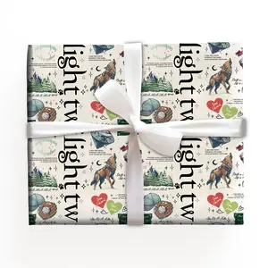 [Sale Up To 45%] Twilight Wrapping Paper True Saga Fans, Holiday Gift Wrap, Gift Wrap Paper for Christmas Presents