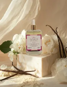 Soft Life Vanilla Scented Dry Body Oil | Fast-Absorbing Luxury Glow Oil | Viral Baby Powder Vanilla Scent