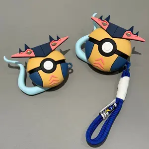 1 piece of Doron Baruto-style earphone protective case, shockproof and durable silicone earphone case, Apple wireless Bluetooth earphone case, suitable for AirPods 4/pro/pro2/pro3, Protection