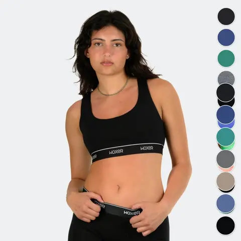 Women's Boss 2.0 Comfy Wireless No-Underwire Bralette - Supportive, Breathable, Seamless Racerback, Scooped Neck, No-Dig Straps, Chafe-Free Wear, Ideal for Hiking, Yoga, Gardening