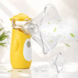 Yellow Portable Dual-Mode Ultra-Fine Mesh Mist Sprayer, 15ml Transparent Cup, Under 30dB Ultra-Quiet Operation, Type-C Rechargeable, 5-Min Self-Clean Function, Home & Travel Health & Medical Supplies Mist Device