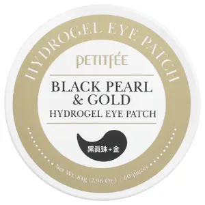 Petitfee Black Pearl & Gold Hydrogel Eye Patch, 60 Pieces, 2.96 oz (84 g)