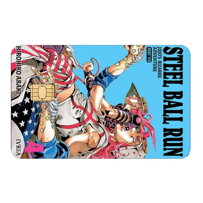 Steel Ball Run Credit Card Skin, JoJo Bizarre Adventure Anime Sticker, Johnny Joestar Gyro Zeppeli Diego Brando Debit Card Cover Gift
