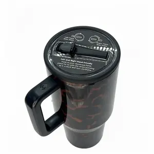 HydroJug 40oz Glass Leopard Print Insulated Stainless Steel Water Bottle, with Handle, Portable Leak-Proof Cup, Capacity 1000-2000ml, BPA-Free, Fits Cup Holders, Keeps Drinks Cold/Hot for Long, Great for Adult Iced Coffee and Car Use